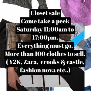 Closet sale near Laurier station in Montreal